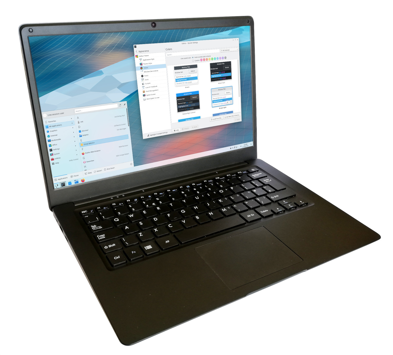 KDE apps running on Plasma